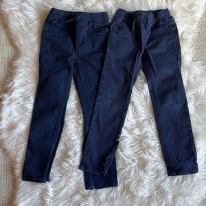 Hanna Andersson Kickstart Slim Pants In Stretch Twill-NAVY
